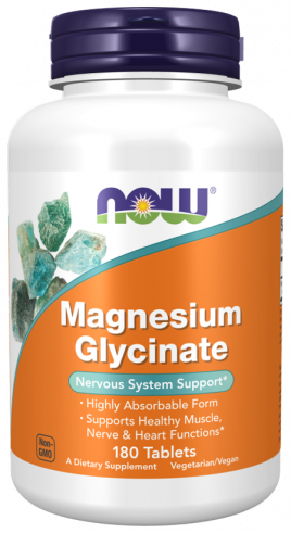 NOW Magnesium Glycinate, 180 таблеток