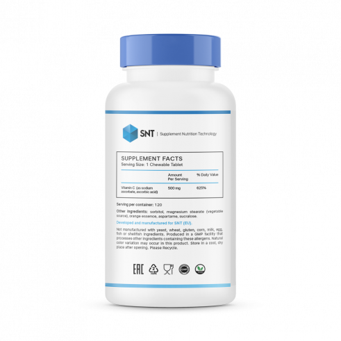SNT Vitamin C 500 Chewable, 120 таблеток