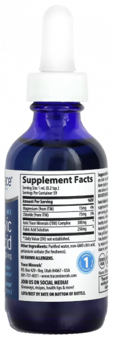 Trace Minerals Ionic Fulvic Acid 250 mg, 59 мл
