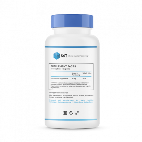 SNT Iron 36 mg, 120 капсул