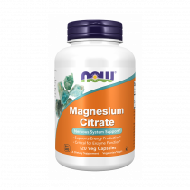 NOW Magnesium Citrate, Магния Цитрат, 120 капсул