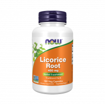 NOW Licorice Root 450 mg, Корень солодки 450 мг, 100 капсул