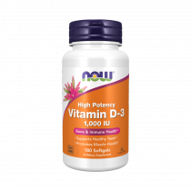 NOW Vitamin D-3 1000 IU, 180 капсул